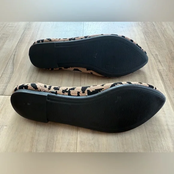 Rothy's Black and Tan Leopard Print Flats - Picture 11 of 11